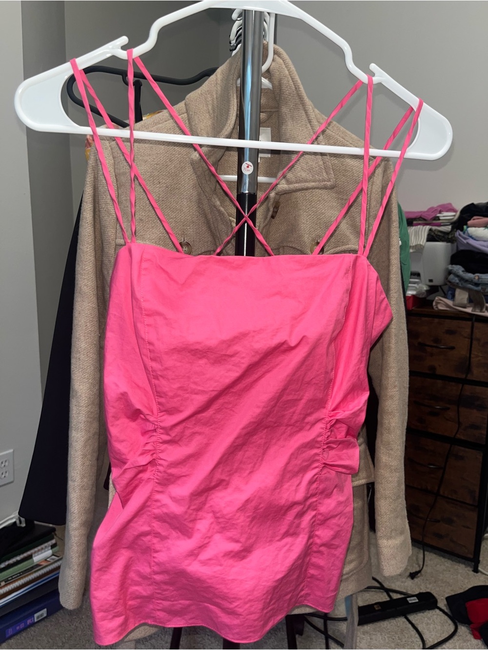 Hot Pink (M) Spaghetti Strap Tank